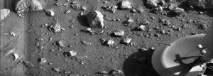 The red surface of Mars seen from orbit